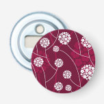 Abstract floral pattern bottle opener