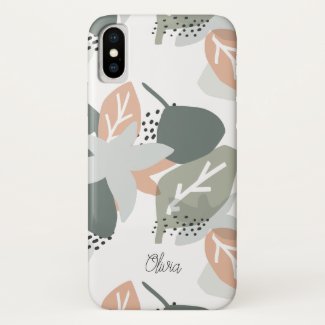 Abstract floral pattern case