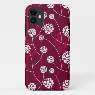 Abstract floral pattern iPhone 11 case