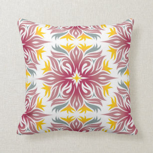 cranberry colored throw pillows