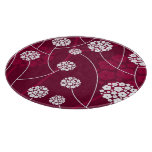 Abstract floral pattern cutting board