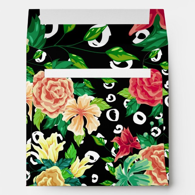 Abstract Floral Pattern Envelope (Back (Bottom))