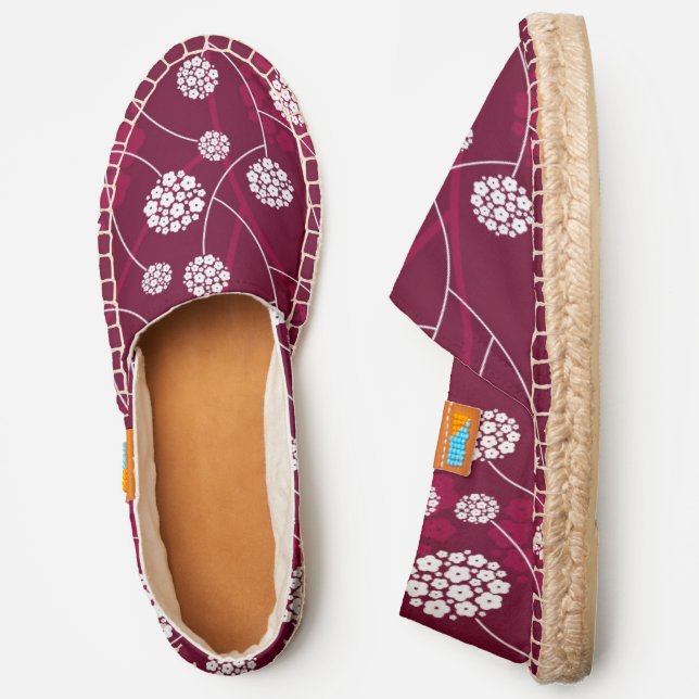 Abstract floral pattern espadrilles (Side)