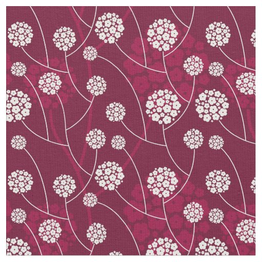 Abstract floral pattern fabric