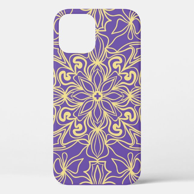 Abstract floral pattern. geometry, mandala design  Case-Mate iPhone case (Back)