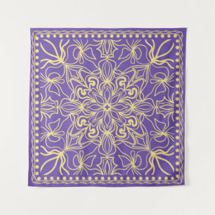 Abstract floral pattern. geometry, mandala design  tapestry