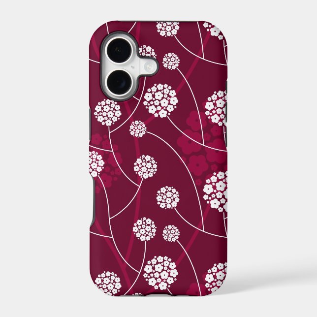 Abstract floral pattern iphone case (Back)