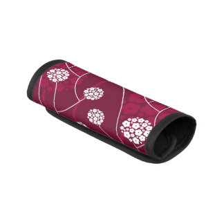 Abstract floral pattern luggage handle wrap