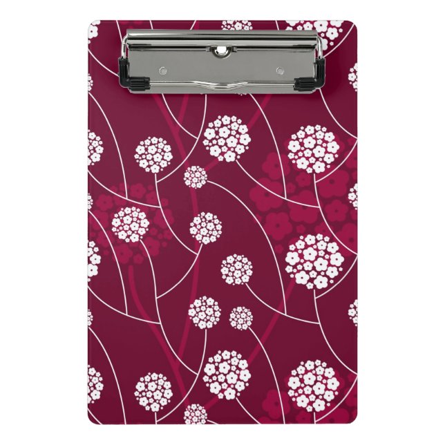 Abstract floral pattern mini clipboard (Front)