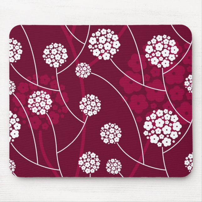 Abstract floral pattern mouse pad (Front)