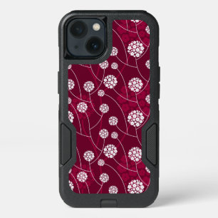 Abstract floral pattern iPhone 13 case