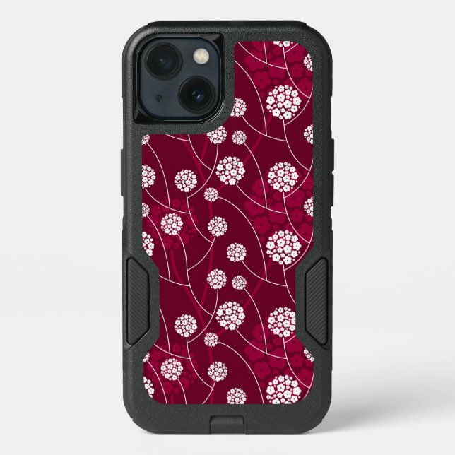 Abstract floral pattern otterbox iPhone case (Back)