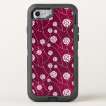 Abstract floral pattern OtterBox defender iPhone SE/8/7 case