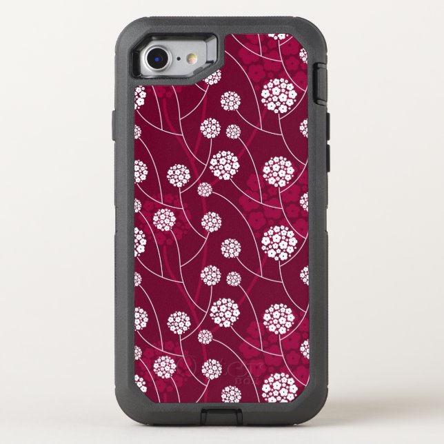 Abstract floral pattern otterbox iPhone case (Back)