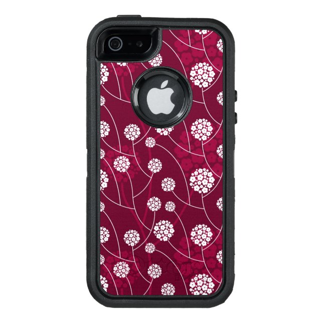 Abstract floral pattern otterbox iPhone case (Back)