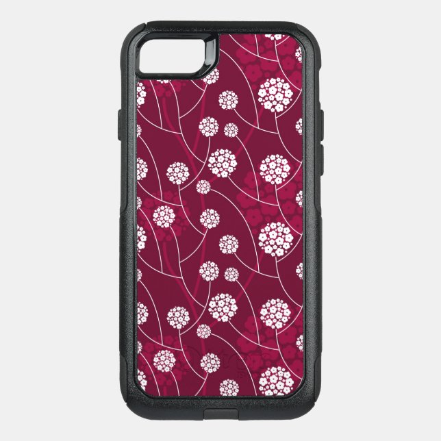 Abstract floral pattern otterbox iPhone case (Back)