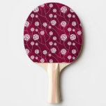 Abstract floral pattern Ping-Pong paddle