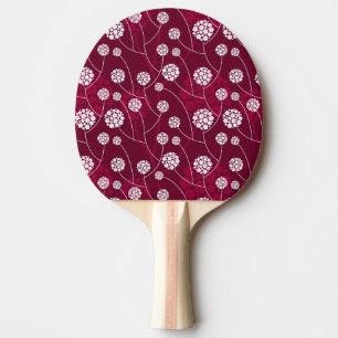 Abstract floral pattern Ping-Pong paddle