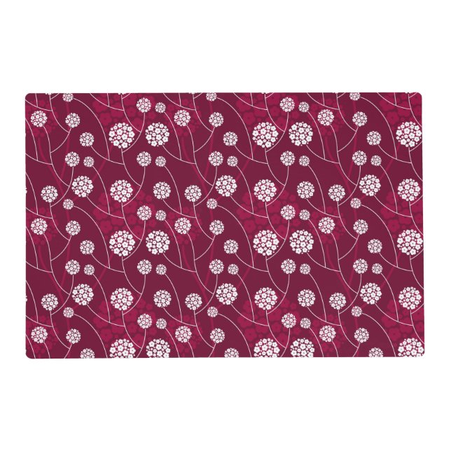 Abstract floral pattern placemat (Front)