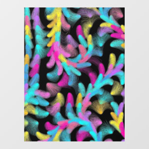 Abstract Floral Pattern Poster Wall Decal