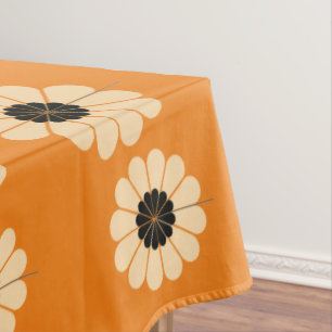 Abstract Floral Pattern Tablecloth