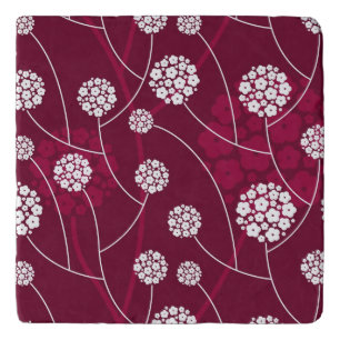 Abstract floral pattern trivet