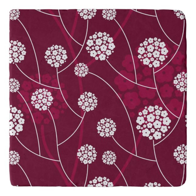 Abstract floral pattern trivet (Front)