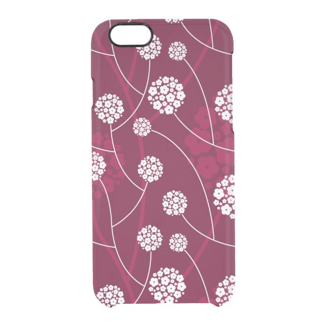 Abstract floral pattern uncommon iPhone case (Back)