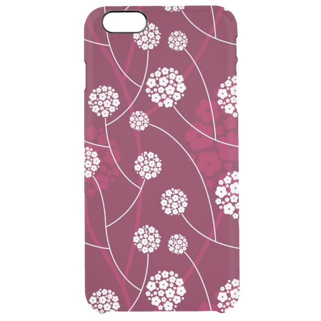 Abstract floral pattern uncommon iPhone case (Back)