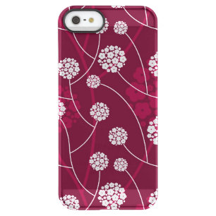 Abstract floral pattern permafrost iPhone SE/5/5s case