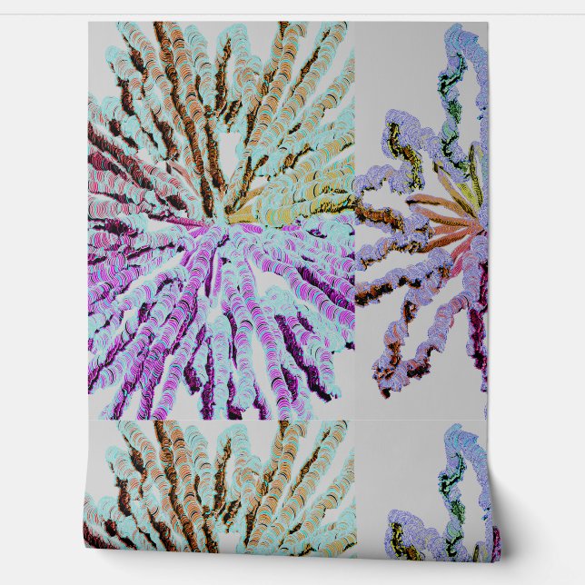 Abstract Floral Pattern  Wallpaper (Unrolling)