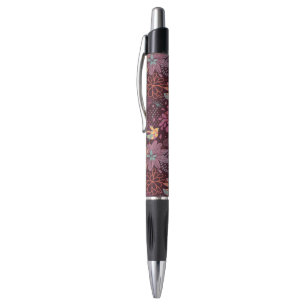 Abstract floral pattern with birds pen