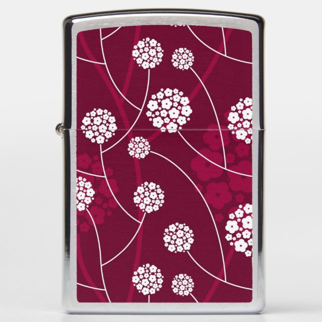 Abstract floral pattern zippo lighter (Front)