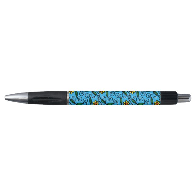 Abstract Floral Pen (Front)