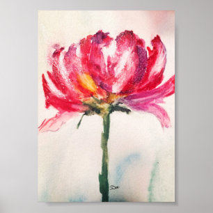 Abstract Floral Premium 5x7 Canvas Gloss Poster