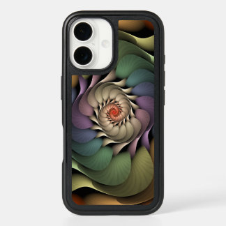 Abstract Floral Rainbow Spiral Jardinere iPhone 16 Case