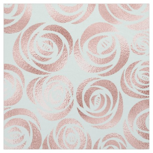 Abstract Floral Rose Gold ID490 Fabric