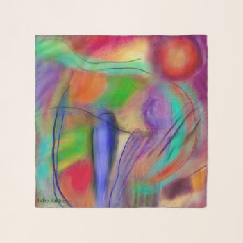 Abstract Floral Scarf By Julie Richman by Julier at Zazzle