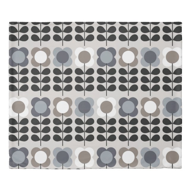 Abstract floral seamless pattern. Nordic style. Vi Duvet Cover (Front)