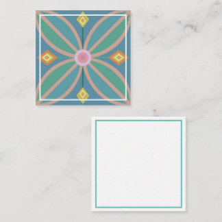 Abstract floral shape Enclosure Card