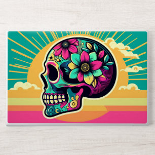 Abstract Floral Skull and Sunshine  HP Laptop Skin