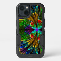 Abstract Floral Stained Glass Pattern