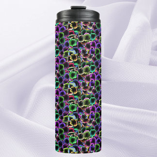 Abstract Floral Thermal Tumbler