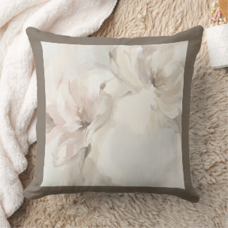 "Abstract Floral" Throw Pillow