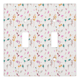 Abstract Floral traces Light Switch Cover