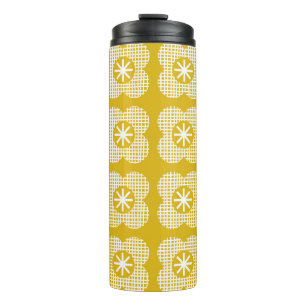 Abstract floral vintage pattern. Nordic style. Vin Thermal Tumbler