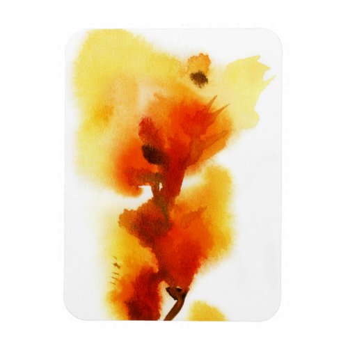 Abstract floral watercolor paintings 2 magnet
