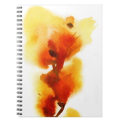 Abstract floral watercolor paintings 2 notebook
