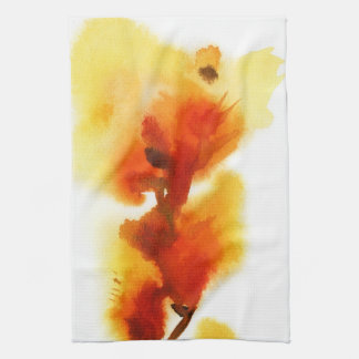 Abstract floral watercolor paintings 2 towel
