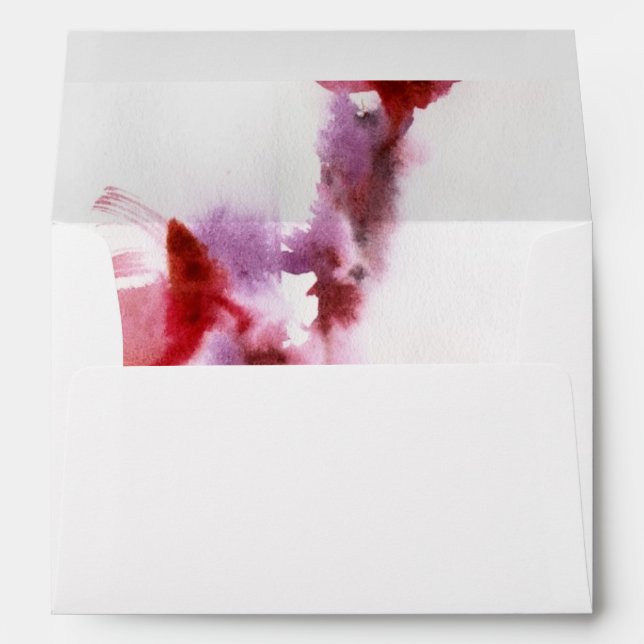 Abstract floral watercolor paintings 3 envelope (Back (Bottom))